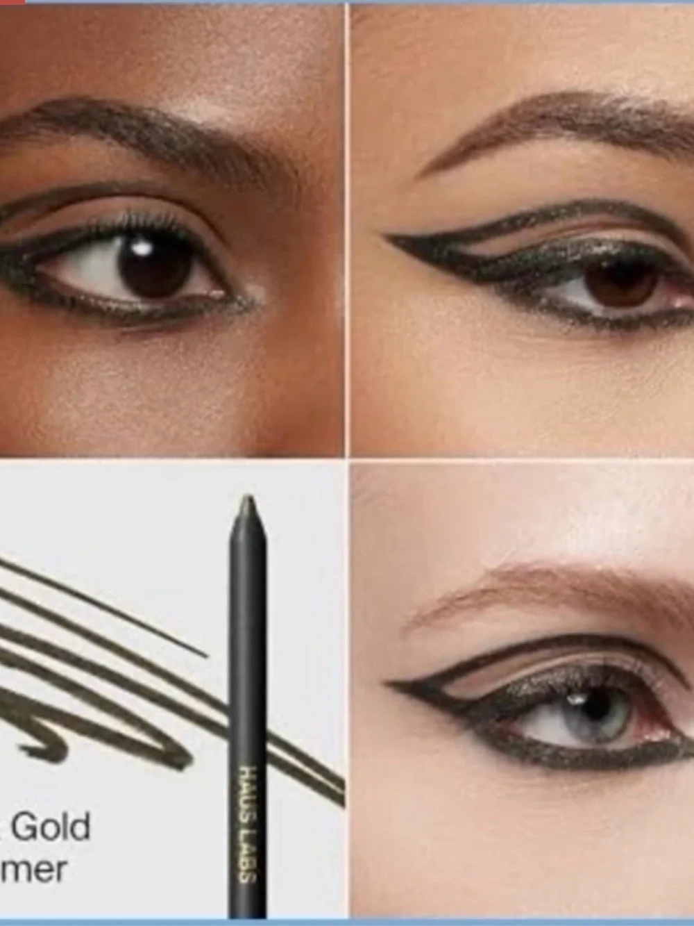 Haus Labs By Lady Gaga eyeliner-onyx gold shimmer